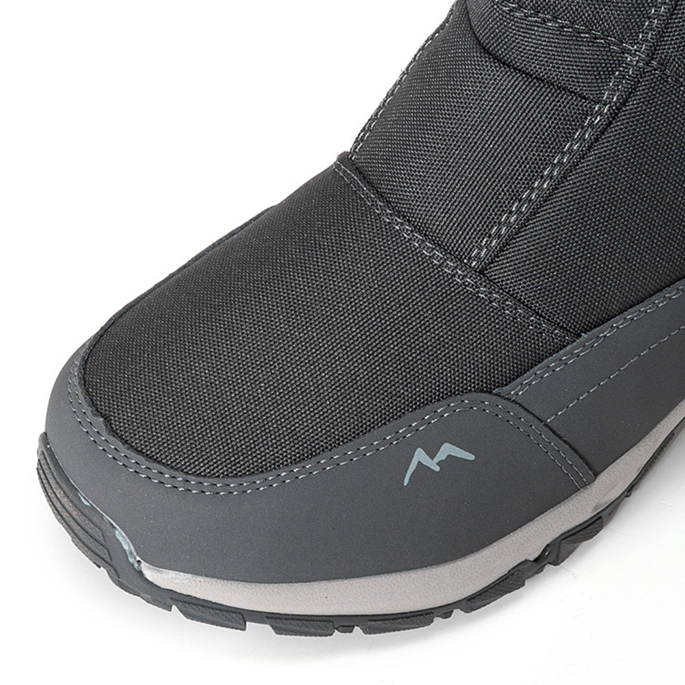 Botas de invierno para mujer con cremallera lateral – botas de nieve impermeables, antideslizantes y duraderas con forro cálido