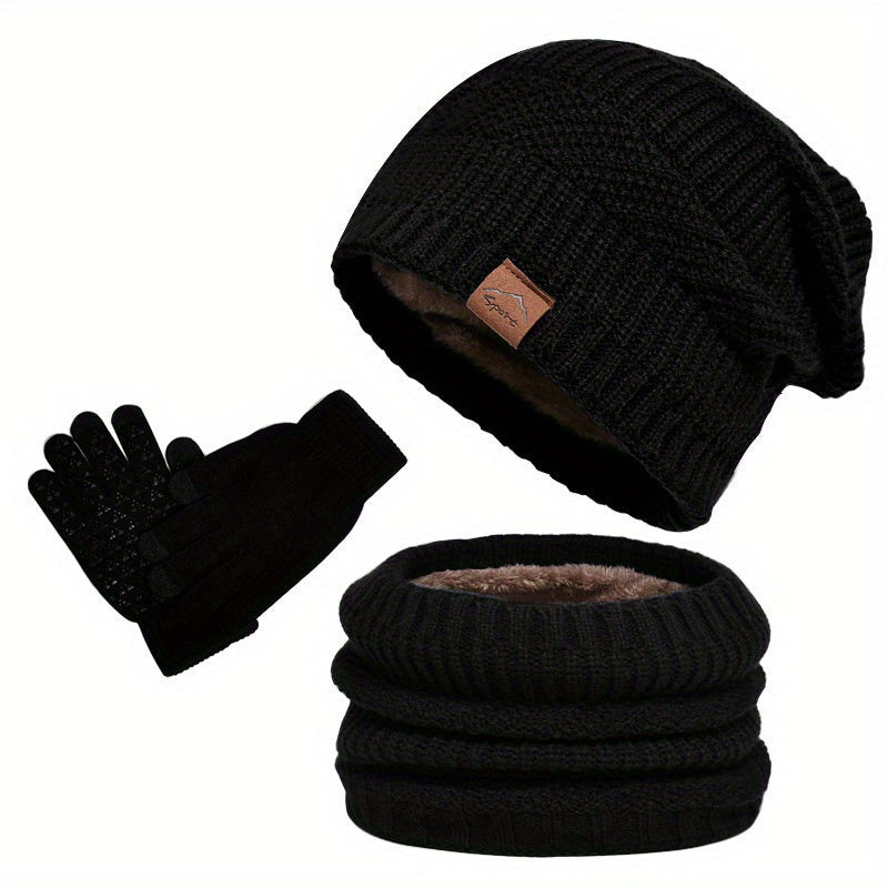 Conjunto de 3 piezas de ropa de invierno Leisure para hombres