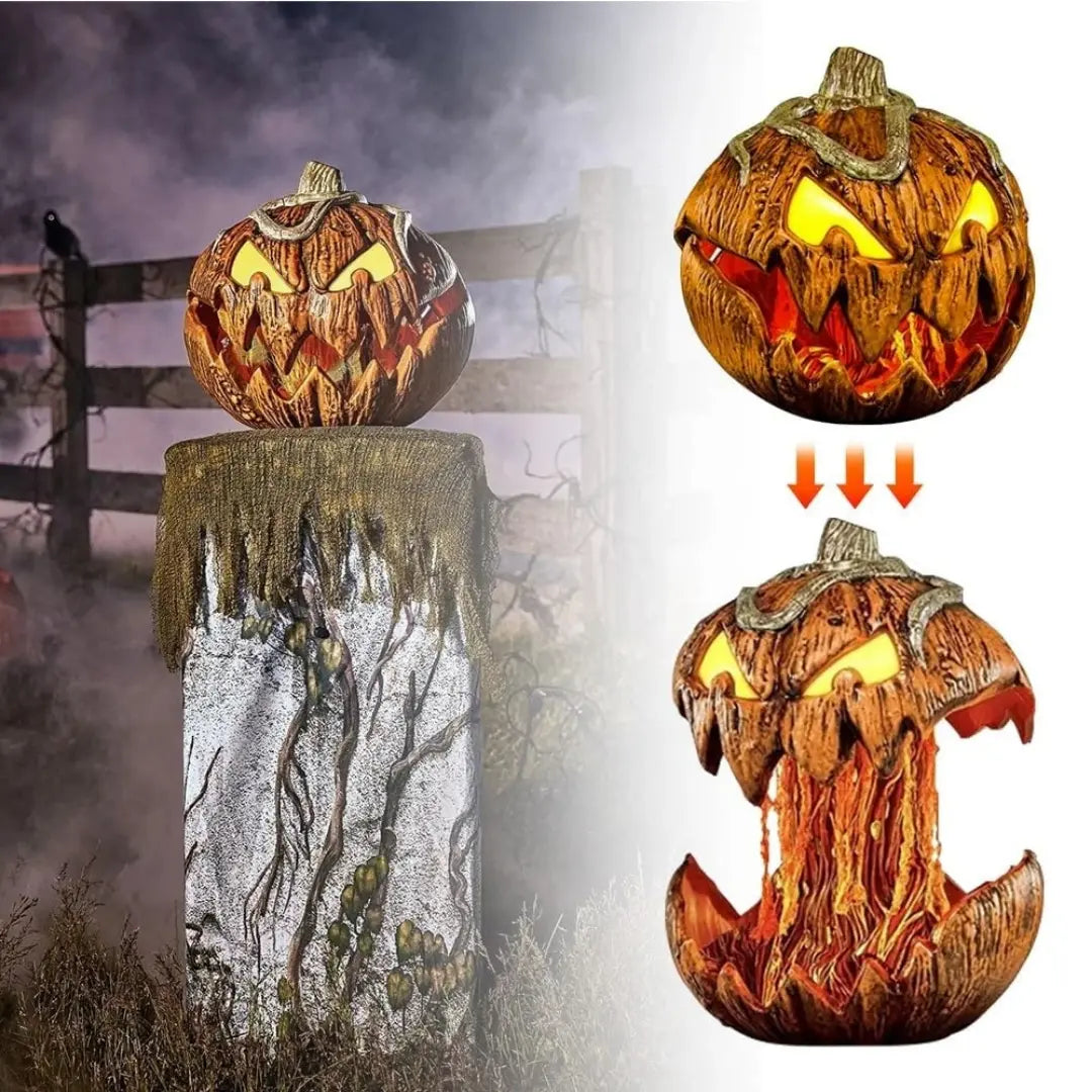 Halloween tök animatronikus fel-le mozgó dekoráció