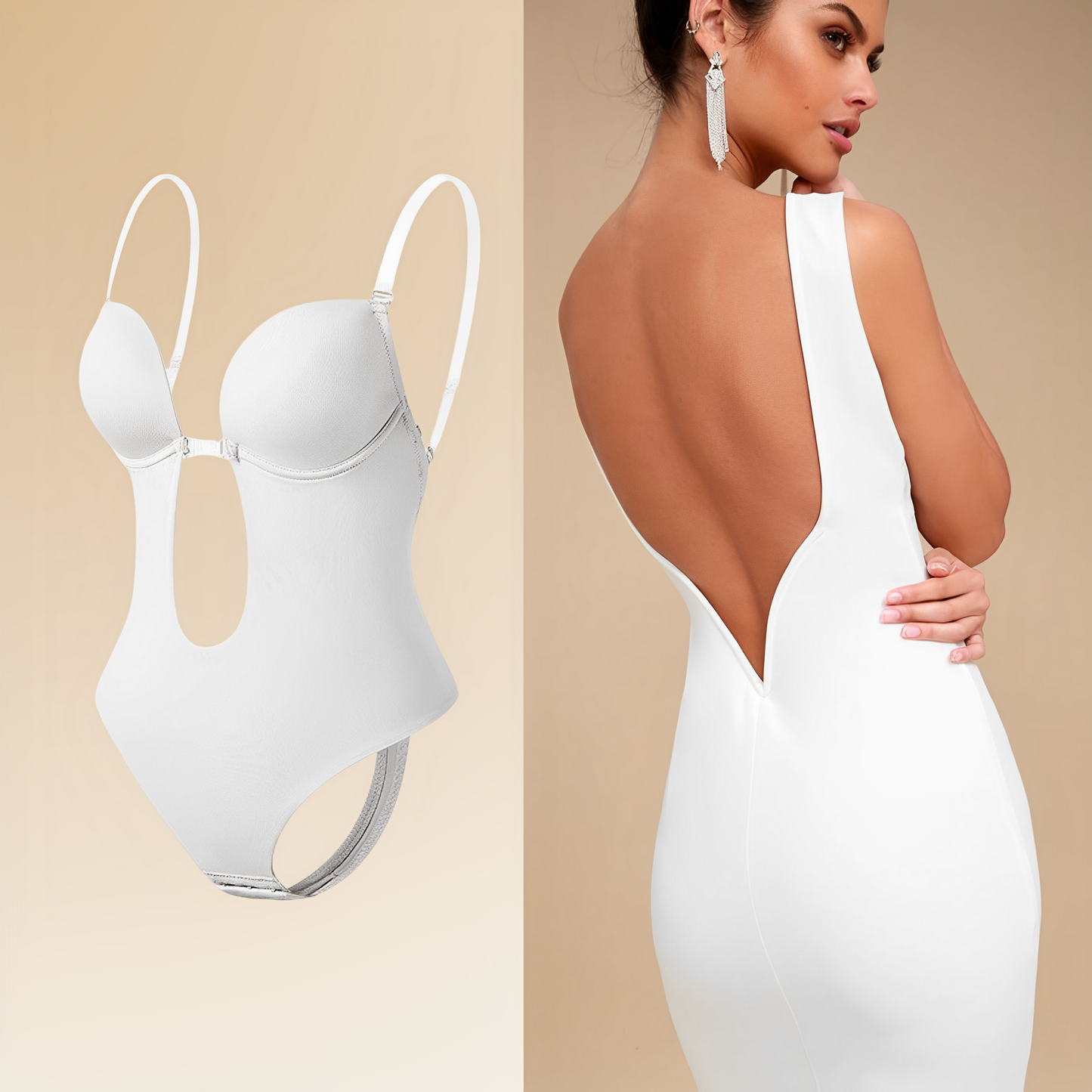 Amely Backless Body Bra til kvinder - usynlig støtte og komfort uden synlige stropper