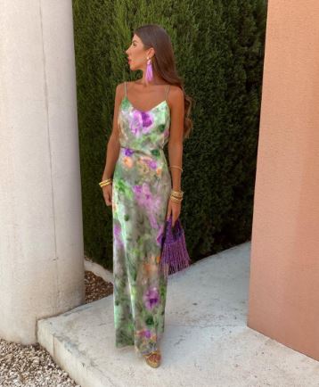 Robe longue florale pour femme - élégance légère et tendance pour l'été 2025