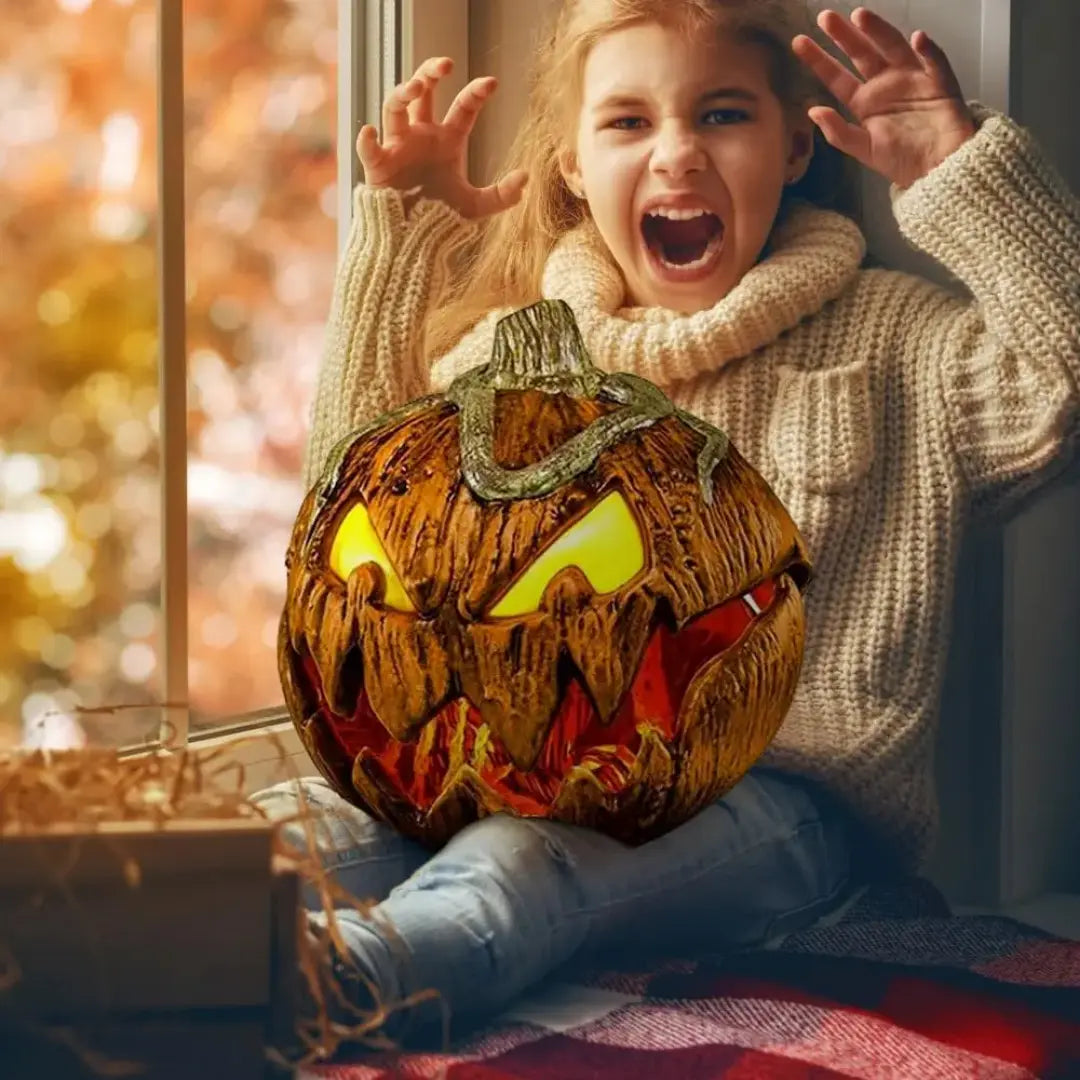 Halloween tök animatronikus fel-le mozgó dekoráció