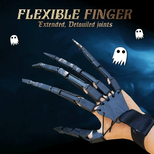 CreepaClaw | Extensie de deget 3D mobilă - Accesoriu mobil pentru mână cosplay cu gheară pentru Halloween