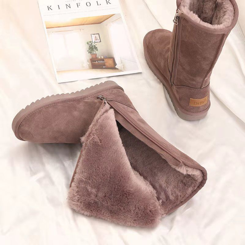 Botas de neve quentes para mulheres - botas de inverno aconchegantes com forro macio
