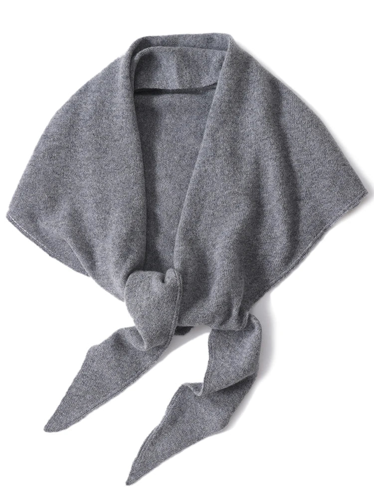 Elégante écharpe triangulaire pour femme en 100% laine - chaude et élégante pour l'automne et l'hiver