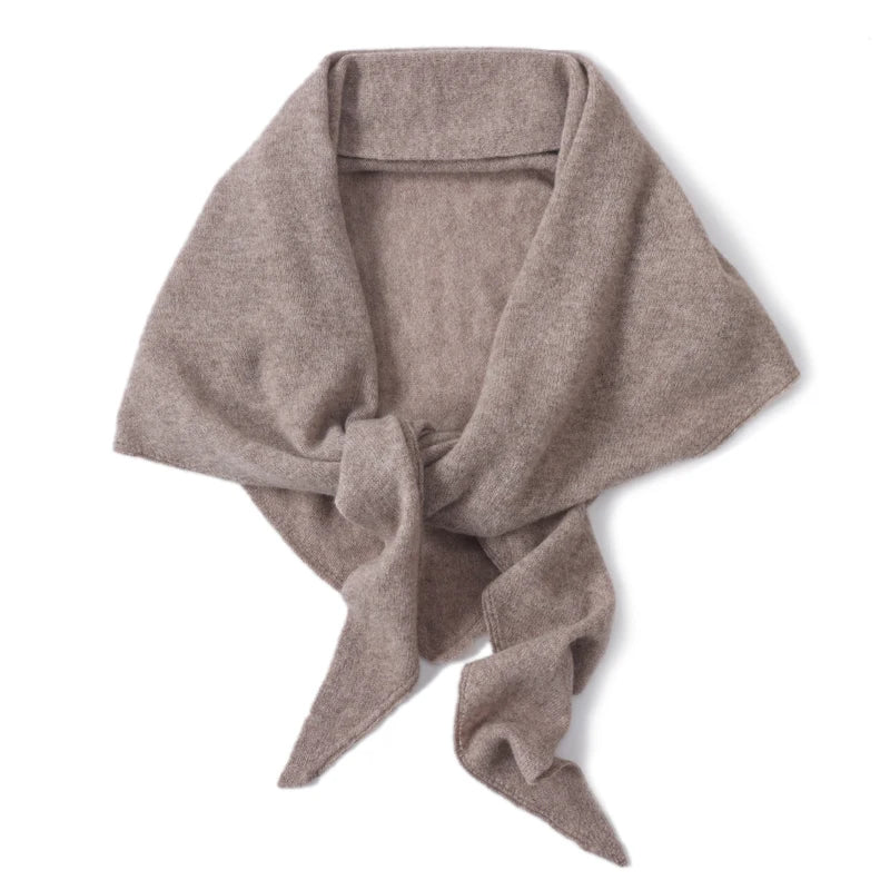 Elégante écharpe triangulaire pour femme en 100% laine - chaude et élégante pour l'automne et l'hiver