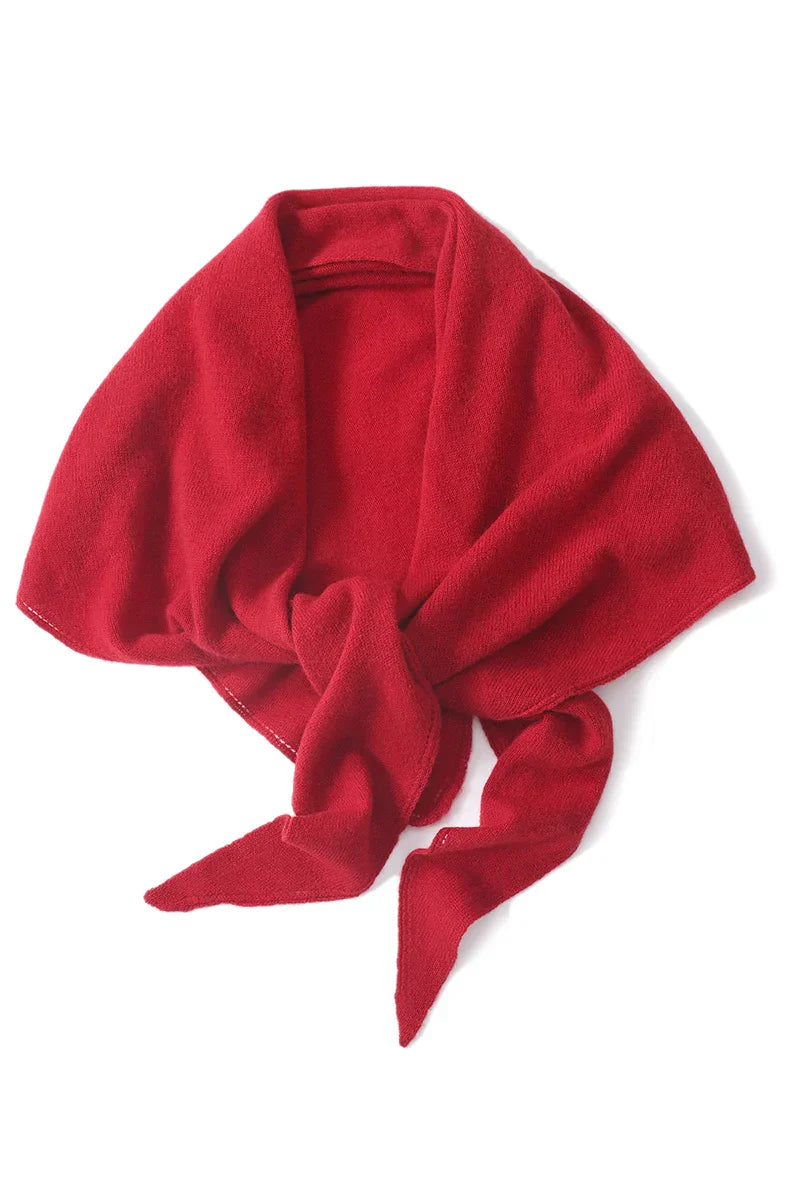 Elégante écharpe triangulaire pour femme en 100% laine - chaude et élégante pour l'automne et l'hiver