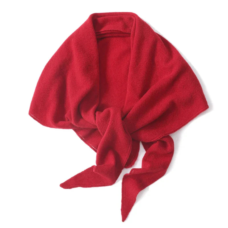 Elégante écharpe triangulaire pour femme en 100% laine - chaude et élégante pour l'automne et l'hiver