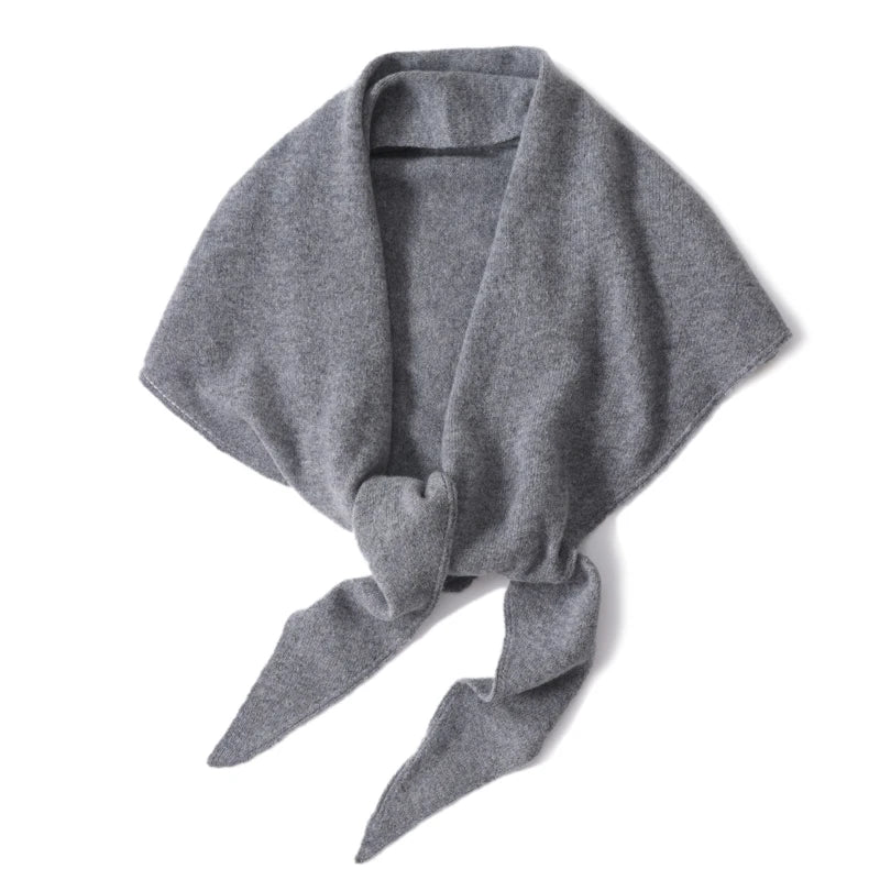 Elégante écharpe triangulaire pour femme en 100% laine - chaude et élégante pour l'automne et l'hiver