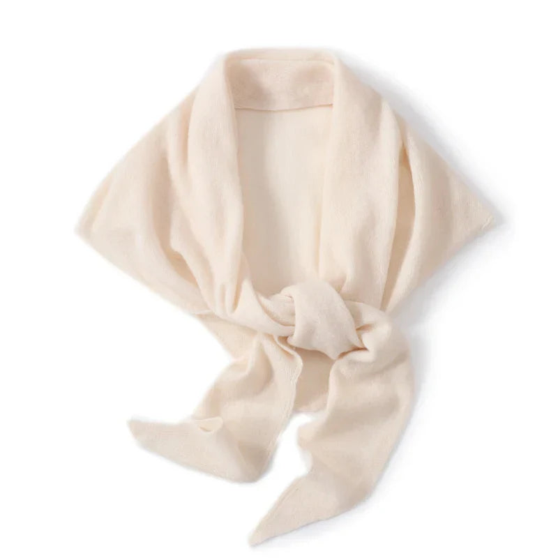 Elégante écharpe triangulaire pour femme en 100% laine - chaude et élégante pour l'automne et l'hiver
