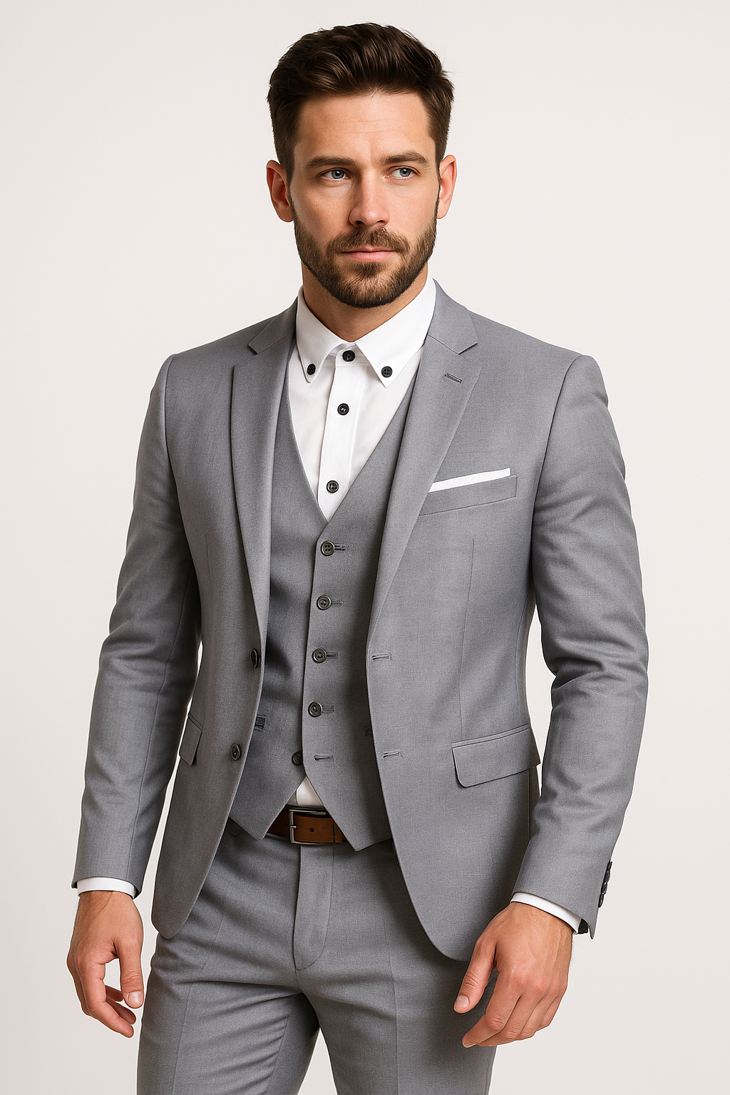 Evert | Tredelt sæt til mænd med blazer, vest og bukser til festlige og elegante lejligheder