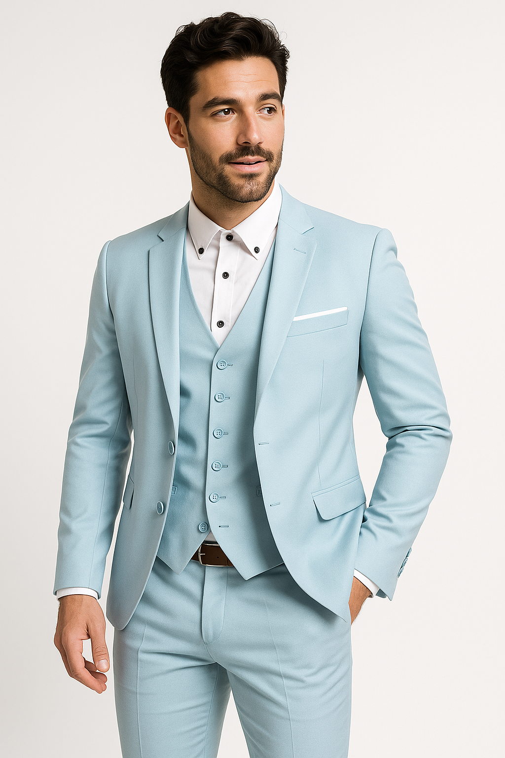 Evert | Tredelt sæt til mænd med blazer, vest og bukser til festlige og elegante lejligheder