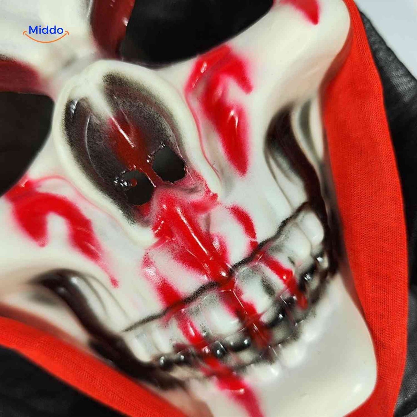 Grimora-készlet | kiegészítők Halloween-köpenyhez, csontvázmaszkokhoz és pecséthez