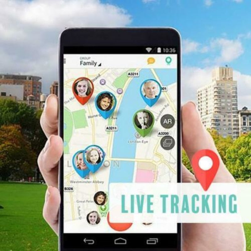 Mini GPS tracker - Safekiddo - Sledovací zařízení v reálném čase - Bezpečnostní monitor pro děti a domácí mazlíčky