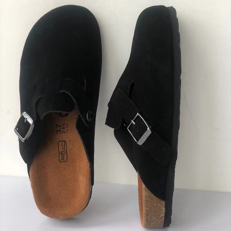 Boston-sandal i førsteklasses unisex-læder