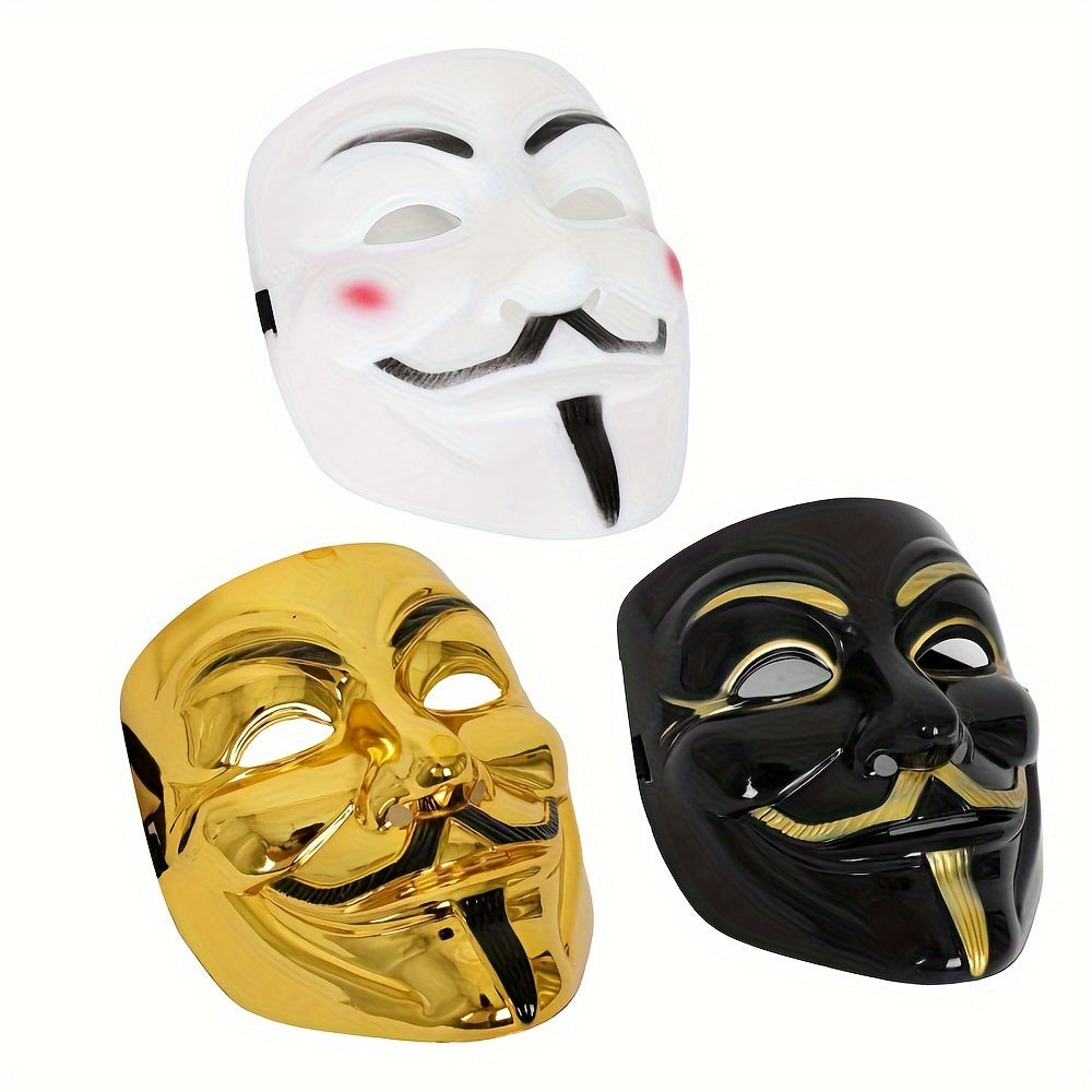 Ανώνυμη μάσκα Halloween | Premium συλλογή με μεταλλικό φινίρισμα