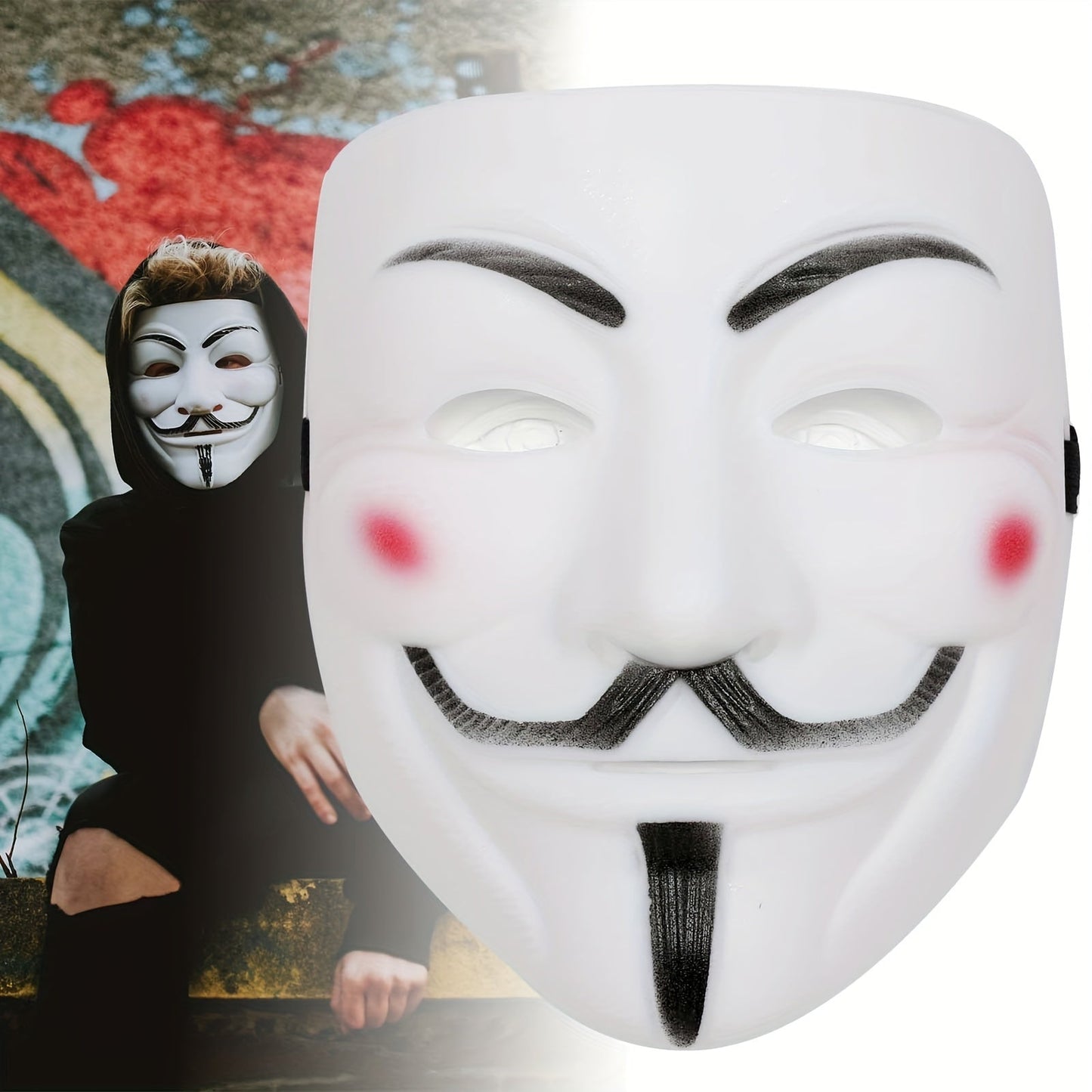 Ανώνυμη μάσκα Halloween | Premium συλλογή με μεταλλικό φινίρισμα