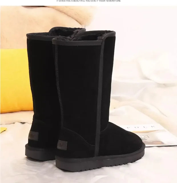 Botas de neve quentes para mulheres - botas de inverno aconchegantes com forro macio