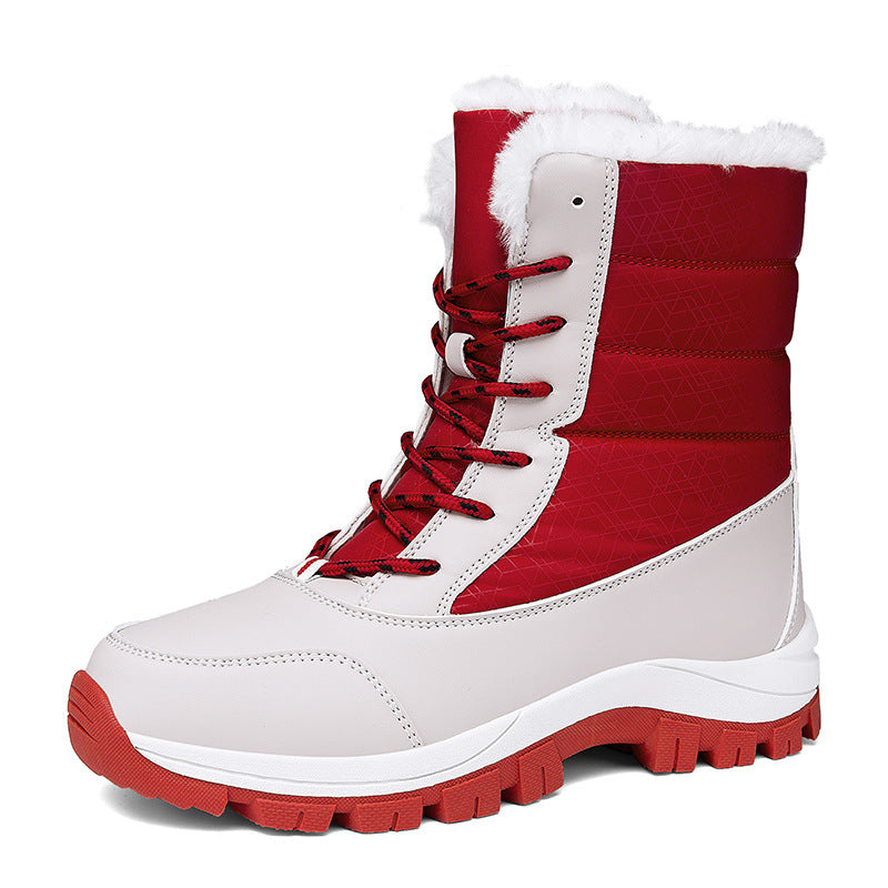 Sapatos de neve à prova d'água para mulheres - botas de inverno com isolamento térmico e sola antiderrapante