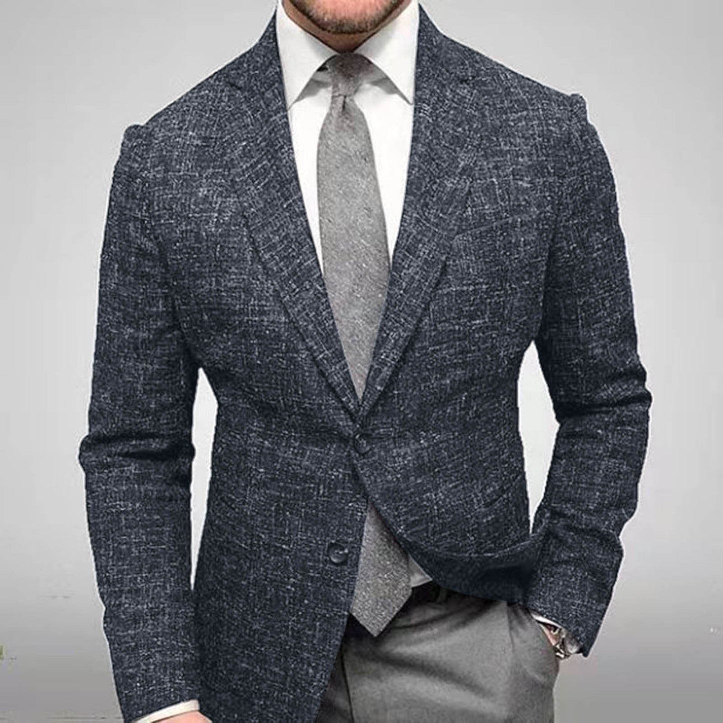 Elegant hørblazer til mænd