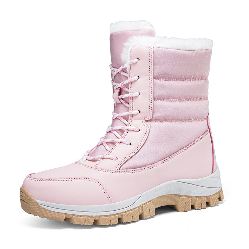 Sapatos de neve à prova d'água para mulheres - botas de inverno com isolamento térmico e sola antiderrapante