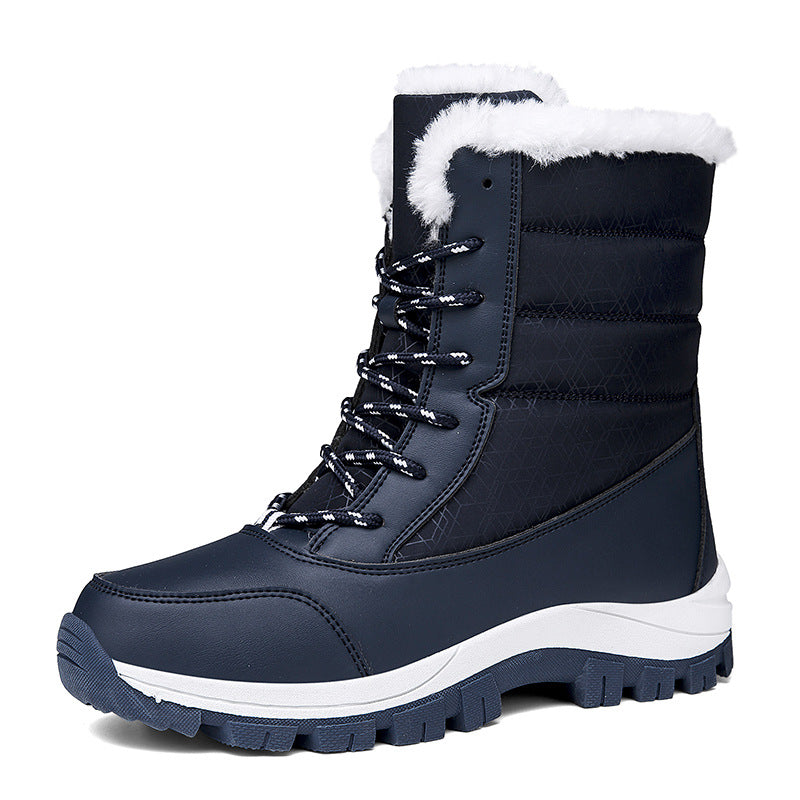 Sapatos de neve à prova d'água para mulheres - botas de inverno com isolamento térmico e sola antiderrapante