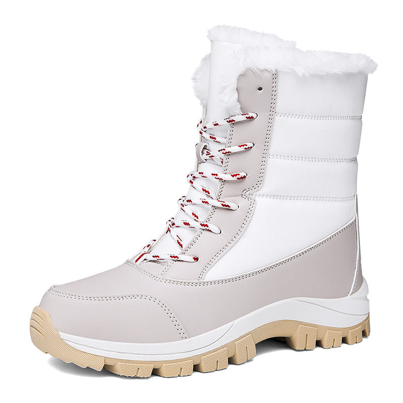 Sapatos de neve à prova d'água para mulheres - botas de inverno com isolamento térmico e sola antiderrapante