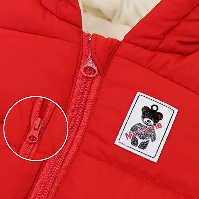 Roupa de inverno quente e aconchegante para bebês com orelhas