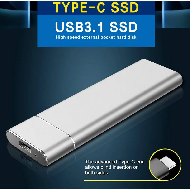 Disque dur externe portable USB 3.1 (500 Go-2 To, disque dur à grande vitesse pour PC et ordinateur portable)