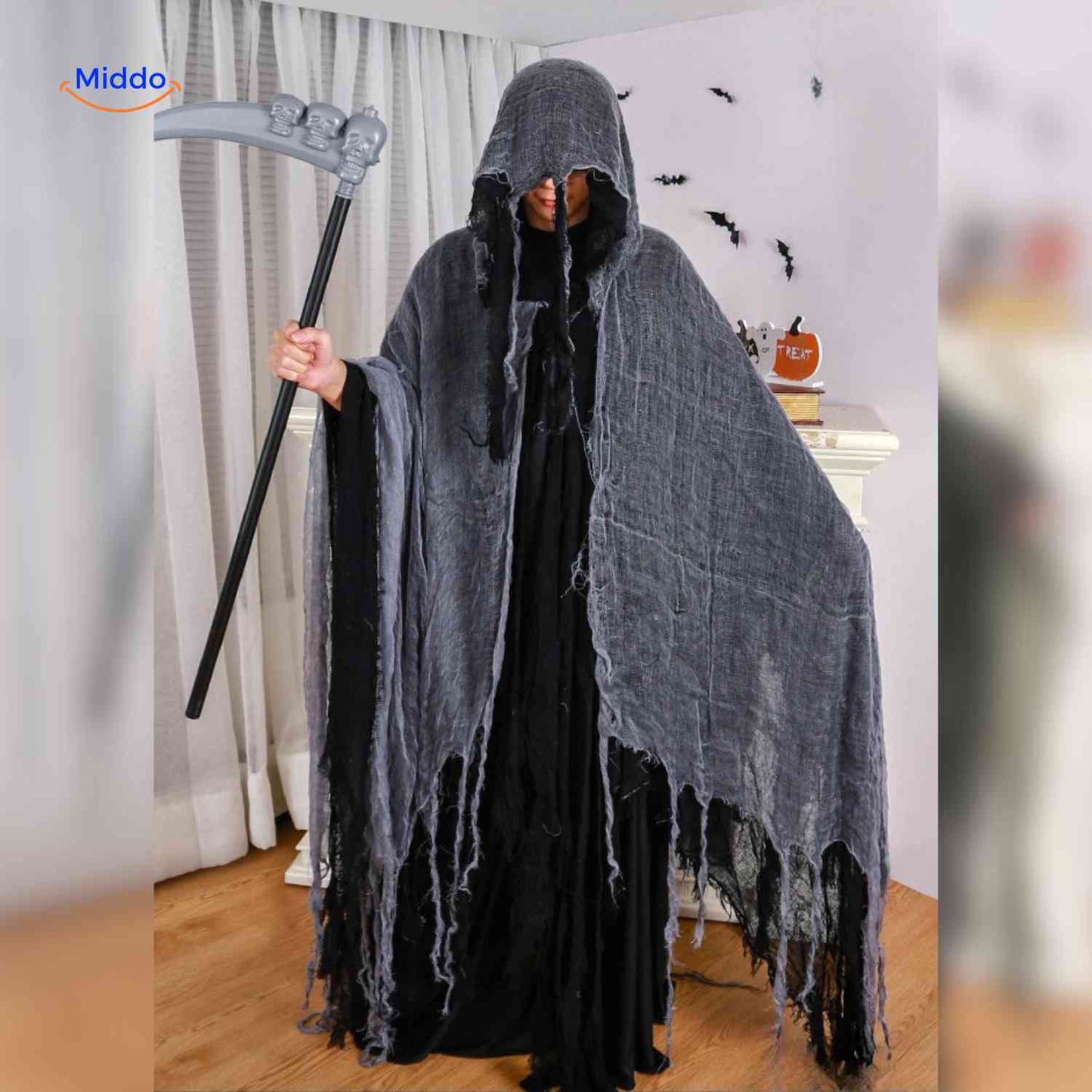 ShadowReap-kappe | Halloween kostým, lehký a děsivý
