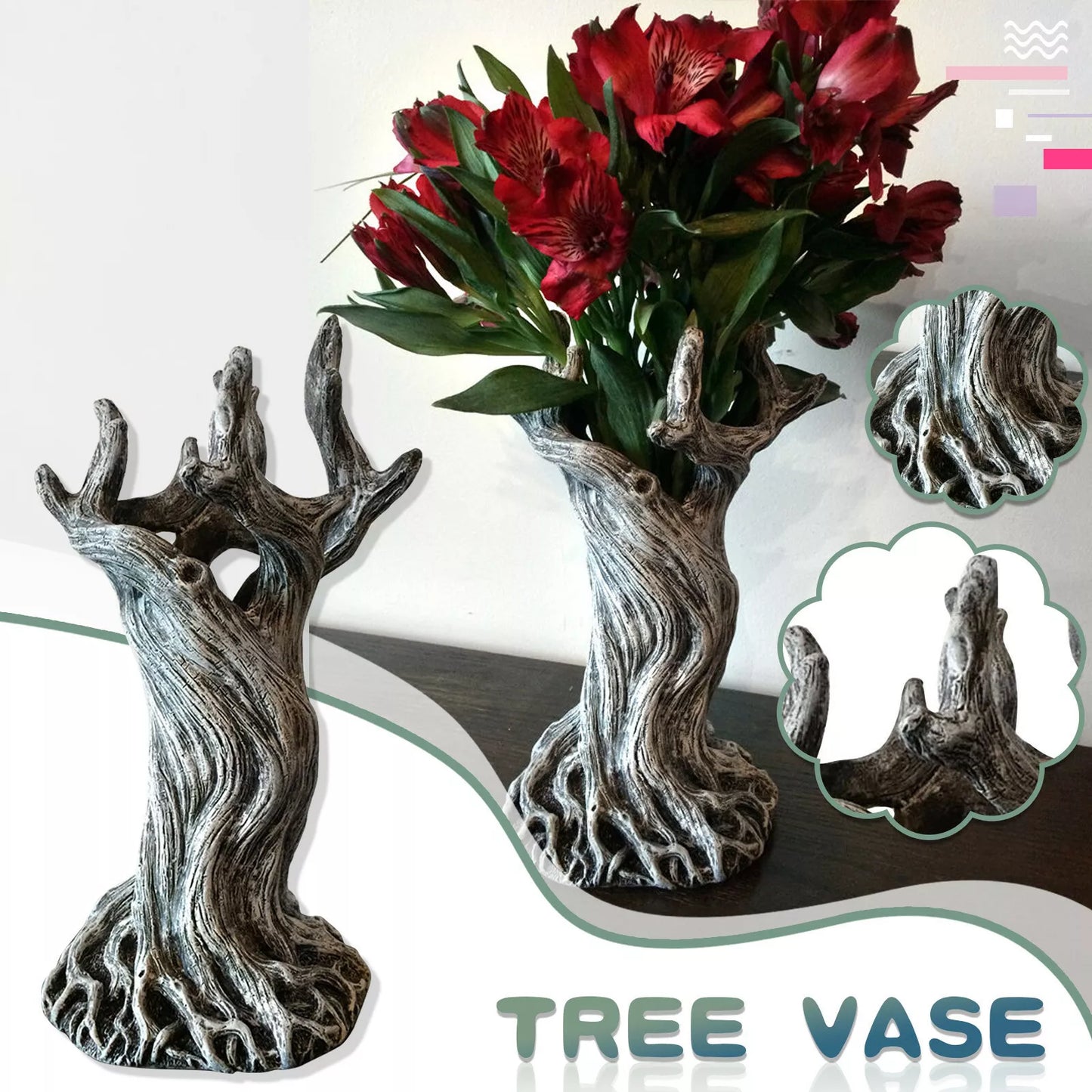 MysticVase | Vază fermecătoare cu copac de pădure