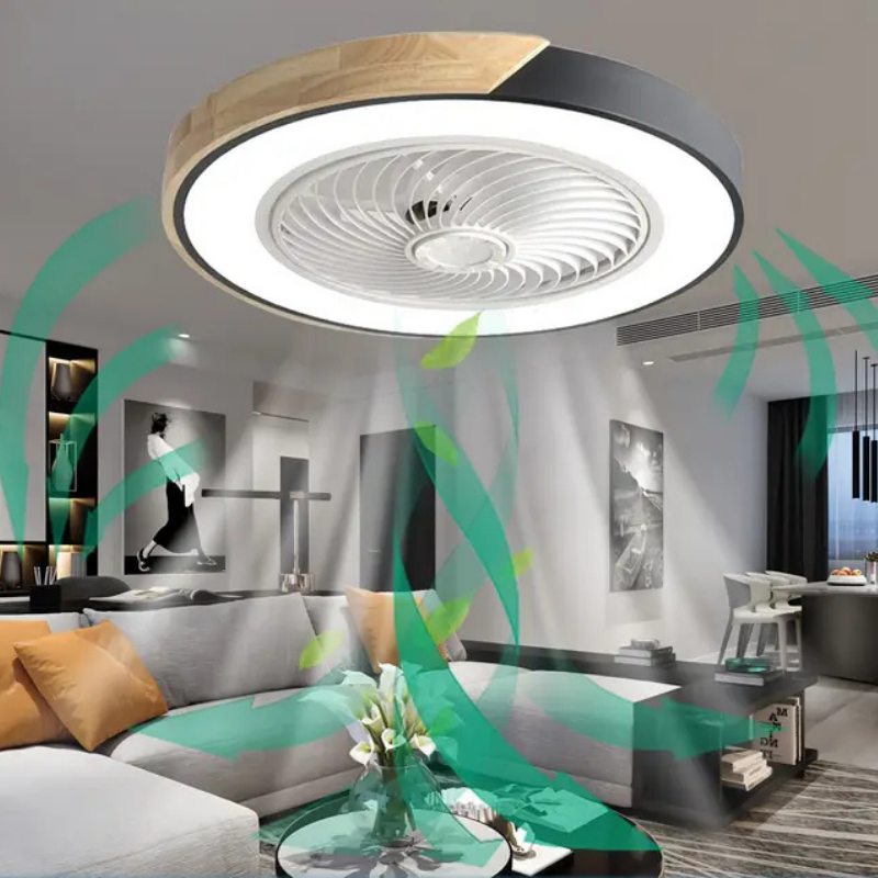 Stropní ventilátor - tichá LED osvětlení s ventilátorem a dálkovým ovládáním