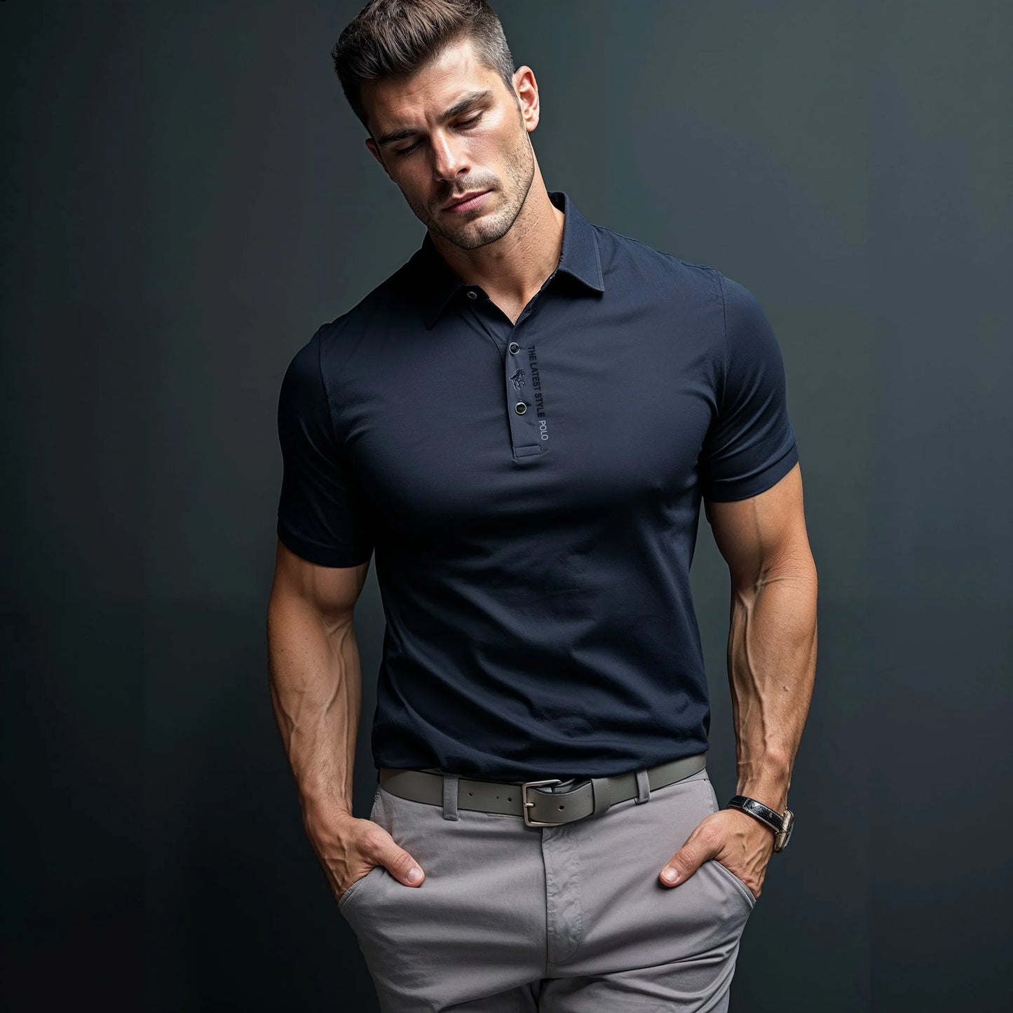 Krølfri poloshirt til mænd