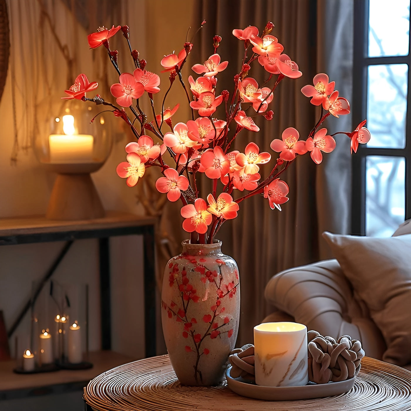 EverLeaf LED dekoratív ággyal ellátott lámpa - Elegáns természetes design otthoni és irodai dekorációhoz