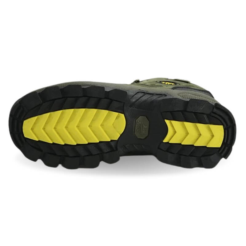 Botas de couro para atividades ao ar livre Botas de caminhada à prova d'água Verde