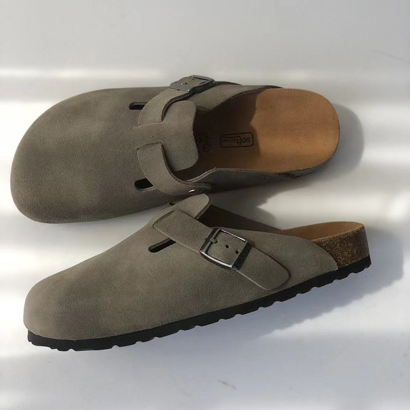 Boston-sandal i førsteklasses unisex-læder