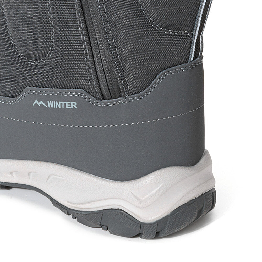 Botas de invierno para mujer con cremallera lateral – botas de nieve impermeables, antideslizantes y duraderas con forro cálido