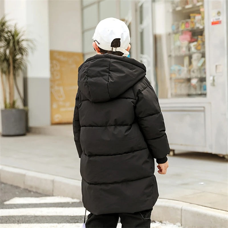 Jaqueta parka de inverno quente para crianças