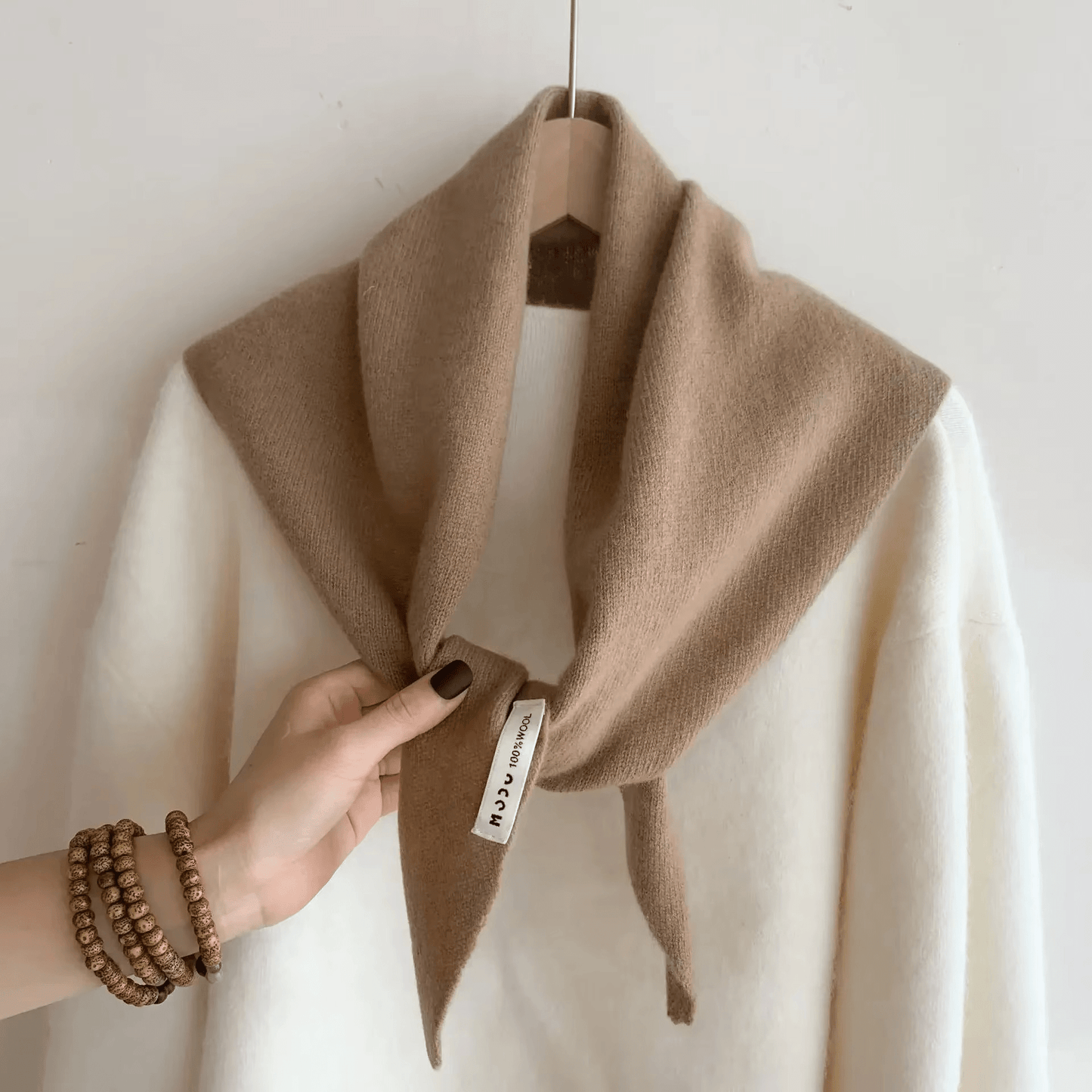 CosyWrap - écharpe triangulaire en laine pour femmes, comme foulard ou cape chaude