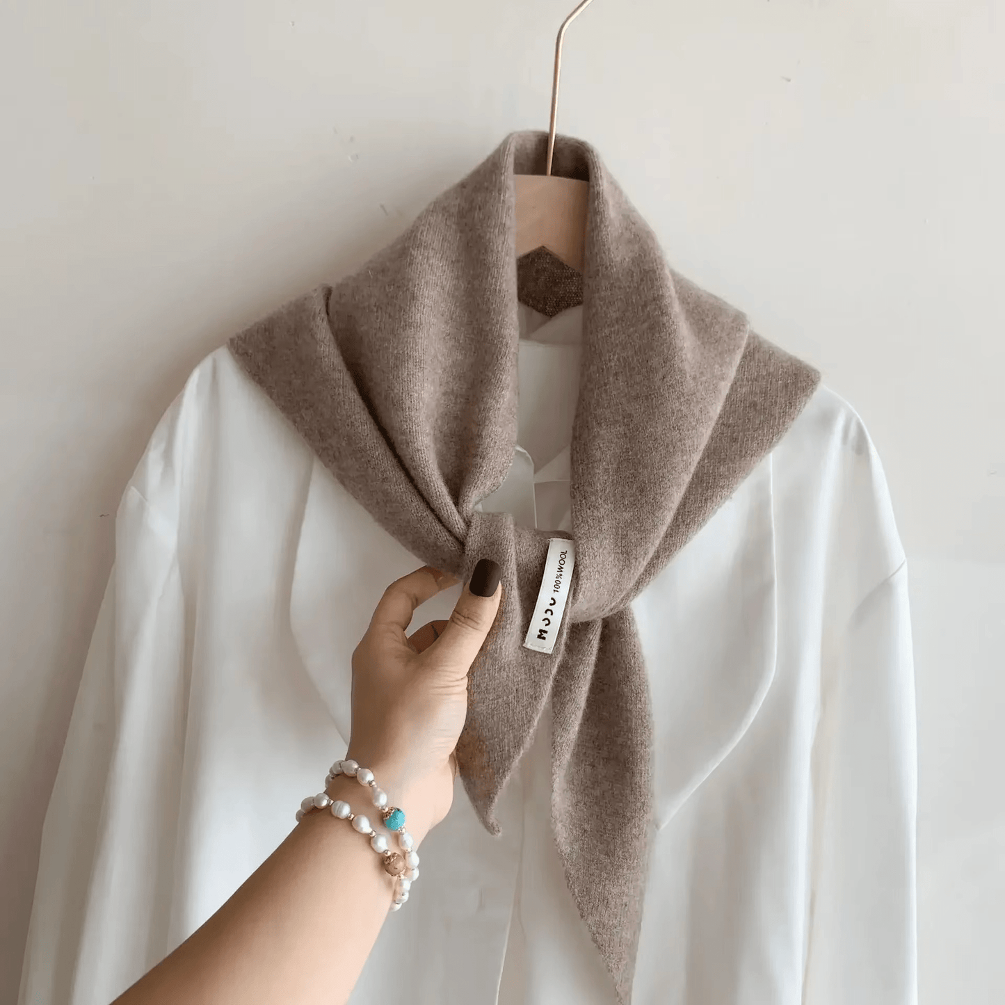 CosyWrap - écharpe triangulaire en laine pour femmes, comme foulard ou cape chaude
