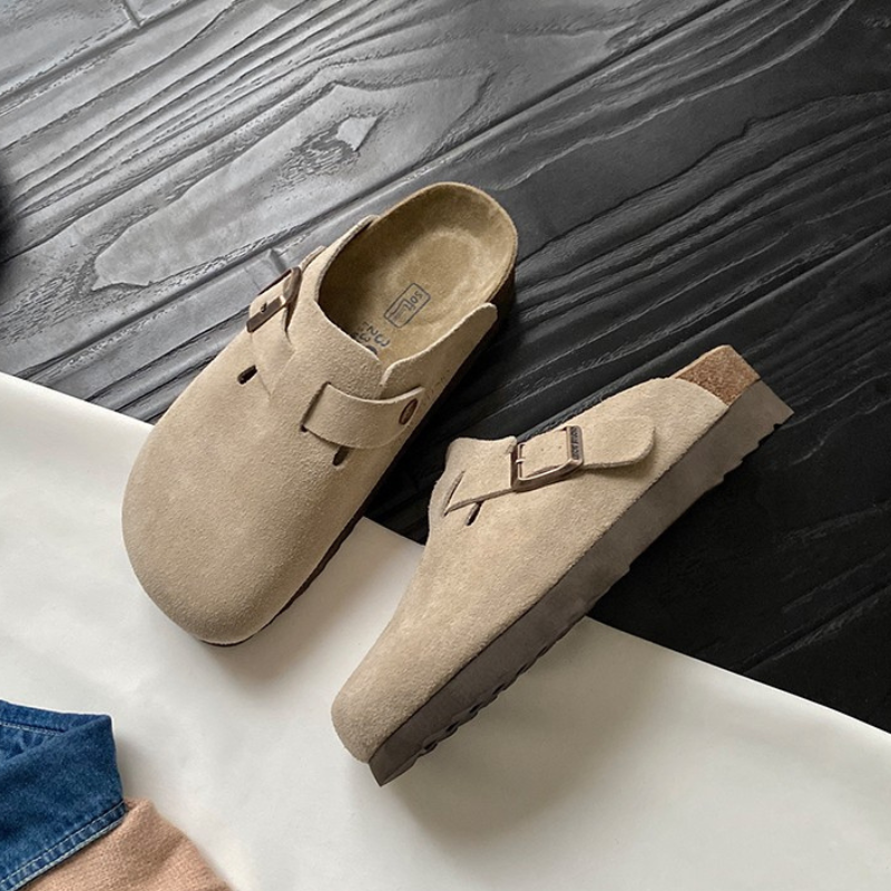 Boston-sandal i førsteklasses unisex-læder