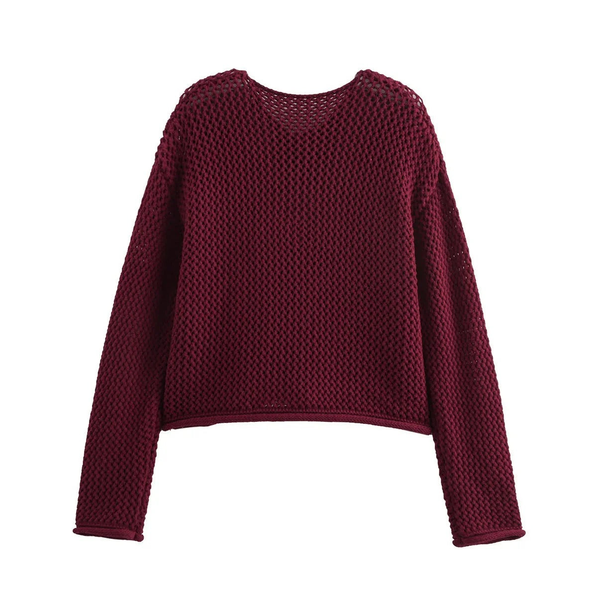 Kortstrikket cardigan med lommer og knapper til damer