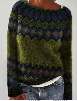 Harper - Retro strikket trøje