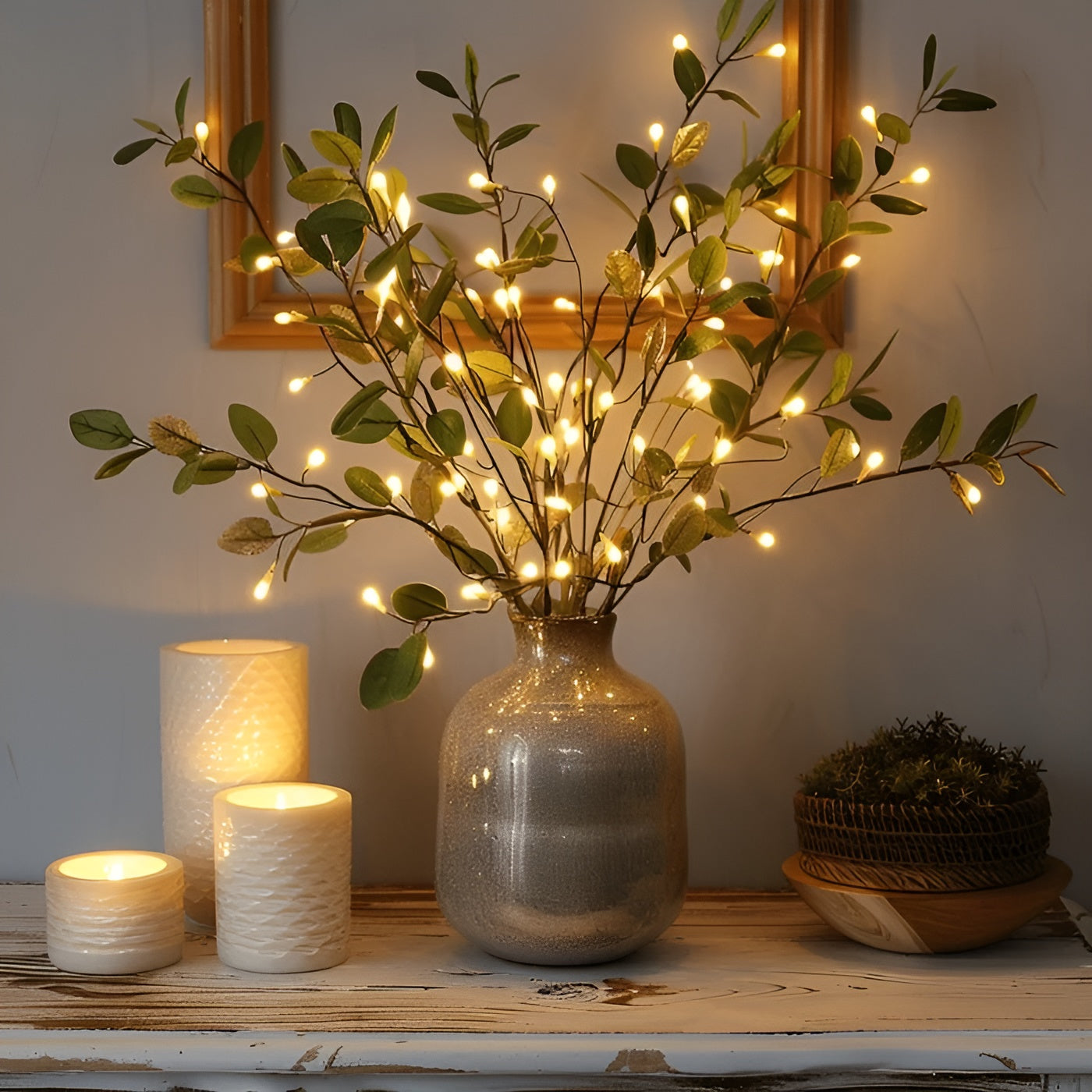 EverLeaf LED dekoratív ággyal ellátott lámpa - Elegáns természetes design otthoni és irodai dekorációhoz