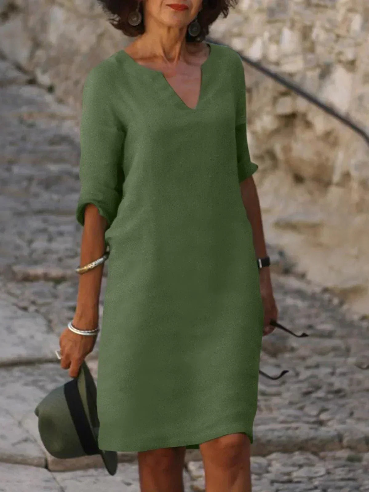 Josette | Elegant kjole med V-hals