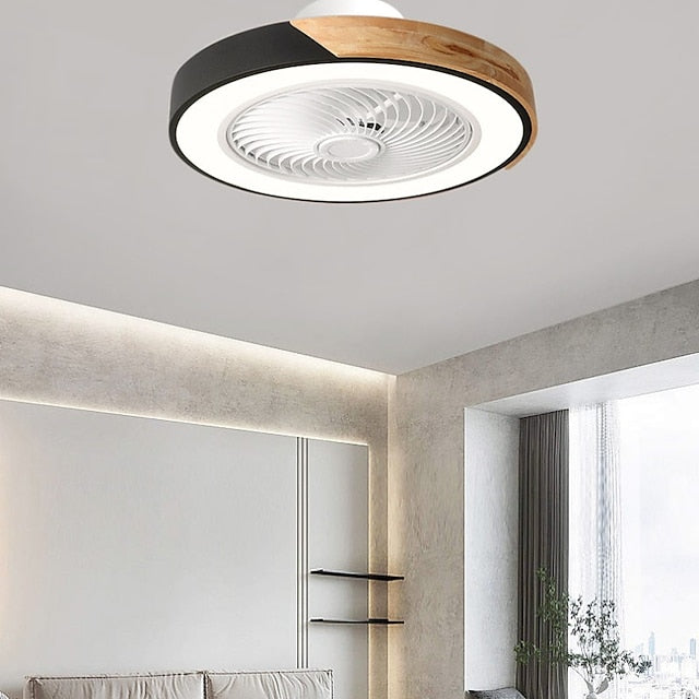 Stropní ventilátor - tichá LED osvětlení s ventilátorem a dálkovým ovládáním