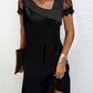Denisa | Black evening dress for women | Mini