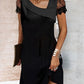 Denisa | Black evening dress for women | Mini