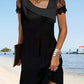 Denisa | Black evening dress for women | Mini