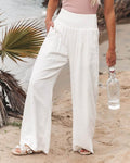 Breezeflow corduroy pants for women with elastic waistband, flowing fit, summer 2025